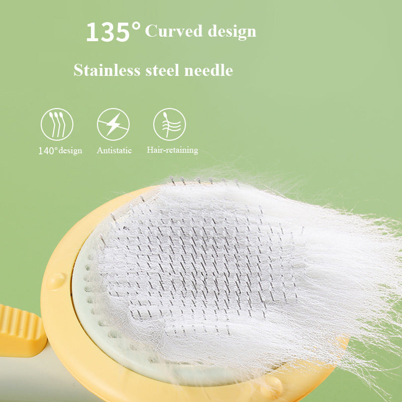 Pet Brush Hand-held Steel Wire Comb Hair Removal