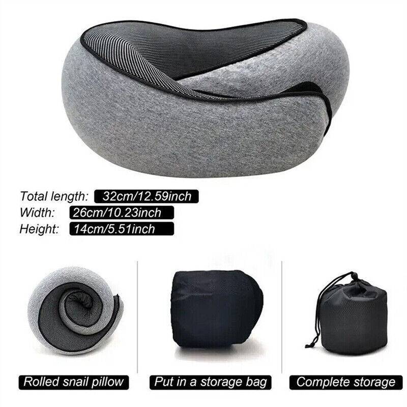 U Shaped Pillow Travel Neck Memory Foam Support