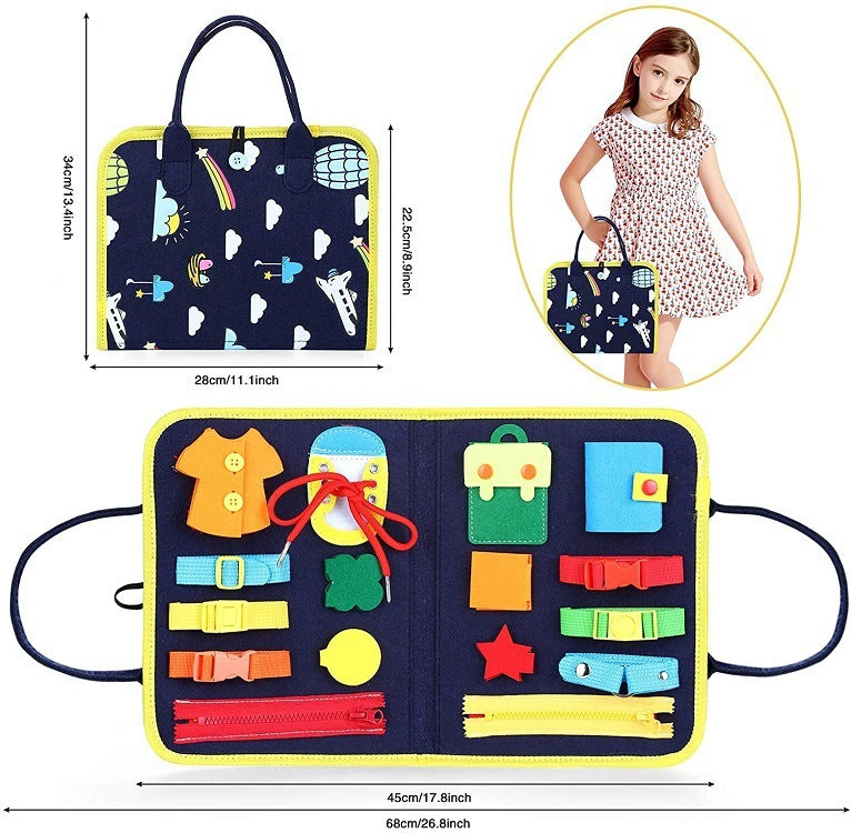 New Busy Book Children's Sensory Learning Toy