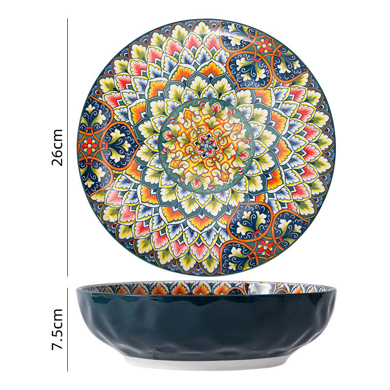 Bohemian Antique Hand-painted Ceramic Tableware