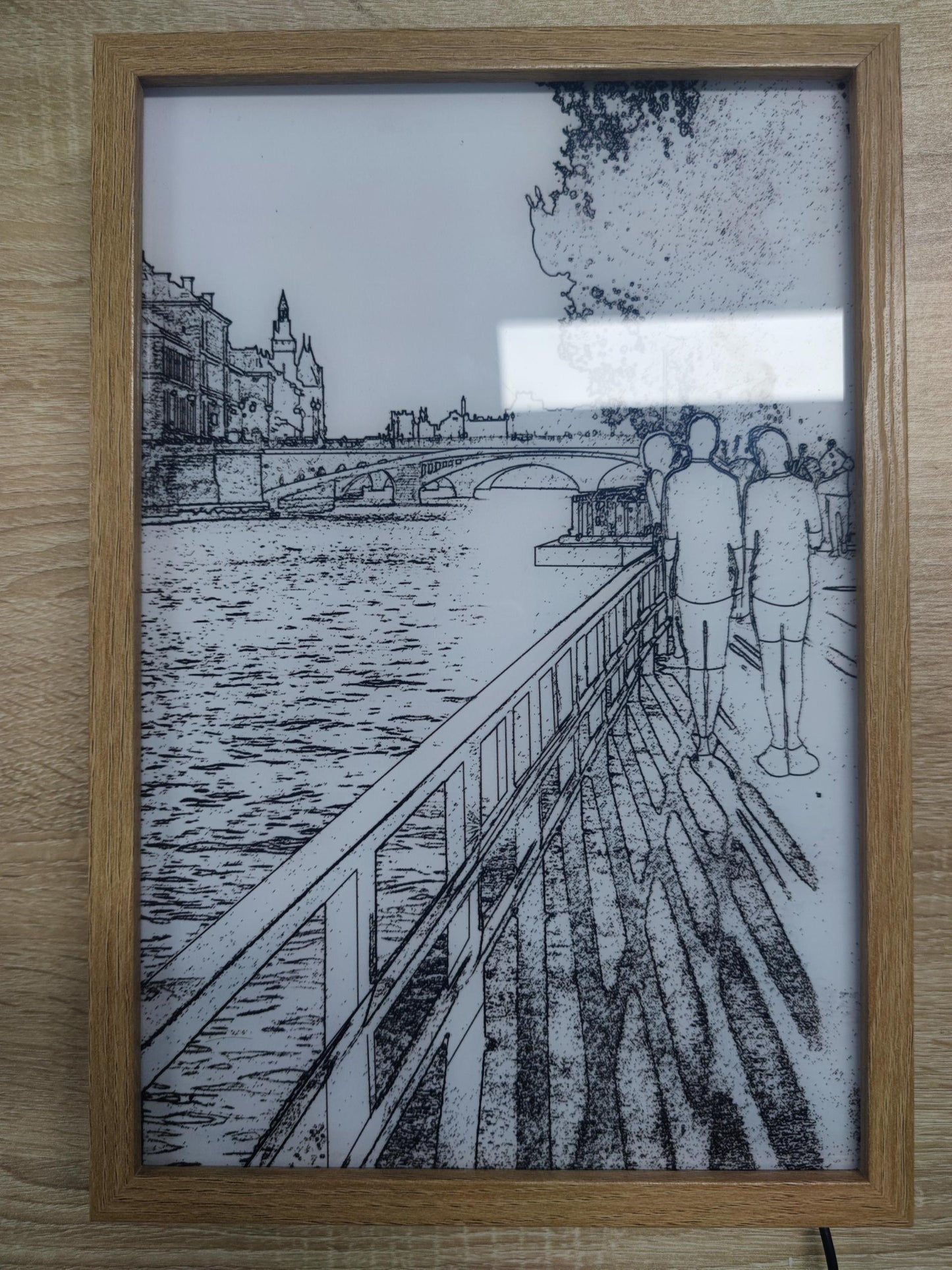 Illuminated Picture LED Decorative Light Bedside Picture Frame