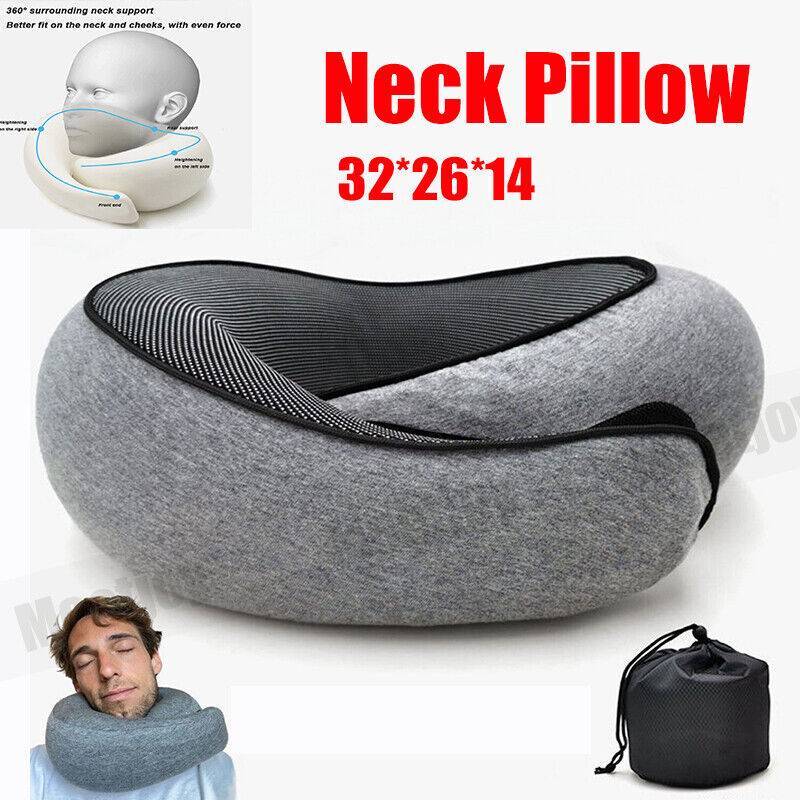 U Shaped Pillow Travel Neck Memory Foam Support