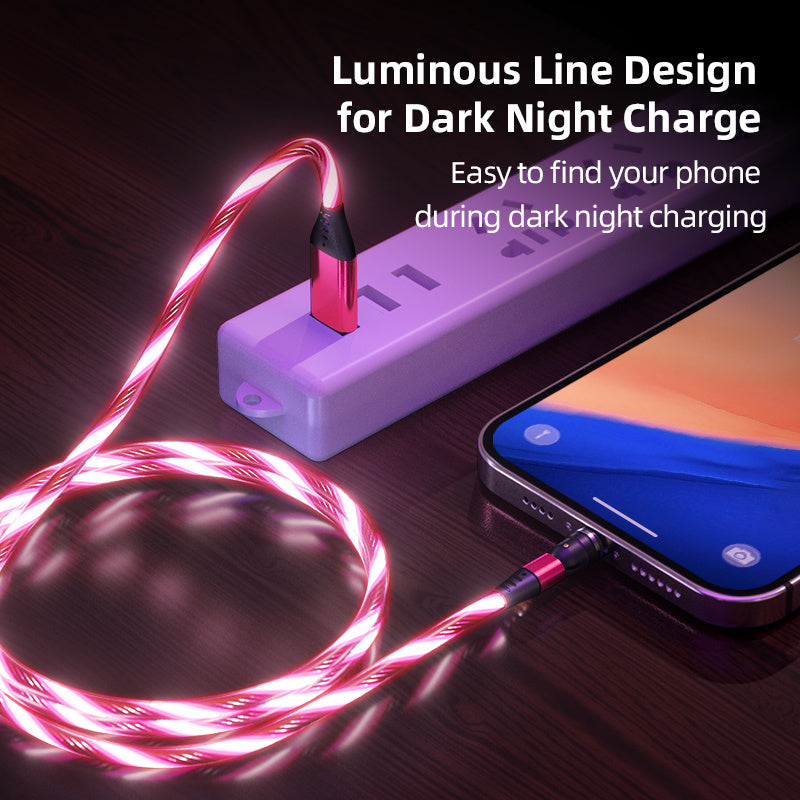 540 Rotate Luminous Magnetic Cable Fast Charging