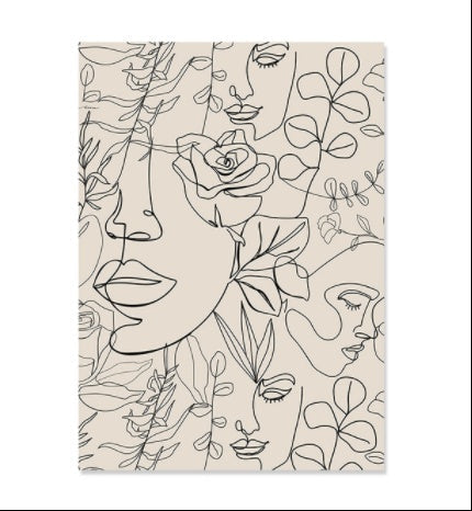 Boho Canvas Abstract Wall Frames