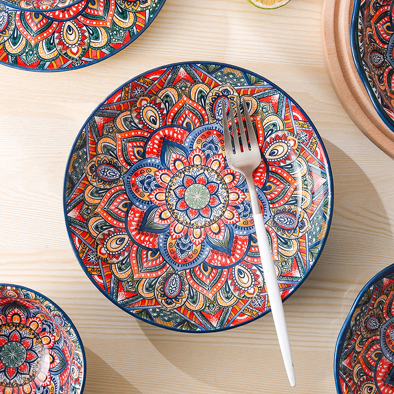 Bohemian Antique Hand-painted Ceramic Tableware