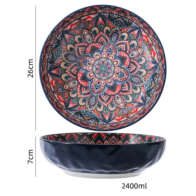 Bohemian Antique Hand-painted Ceramic Tableware