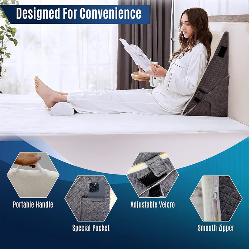 Bed Support Wedge Pillow