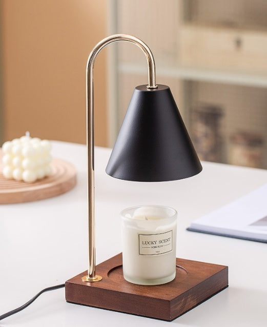 Bedside Wooden Atmosphere Melting Wax Lamp