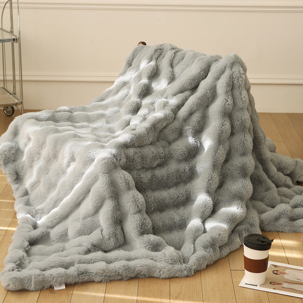 Polyester Bubble Velvet Thickened Blanket