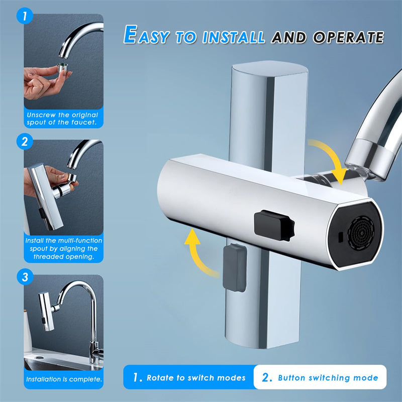 Multifunctional Kitchen Faucet Extension Outlet