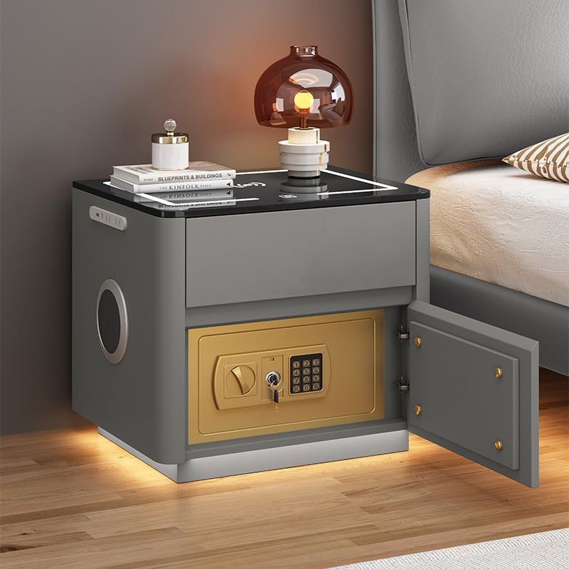 Multi-functional Smart Safe Bedside Table