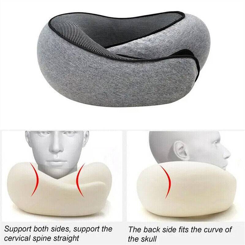 U Shaped Pillow Travel Neck Memory Foam Support