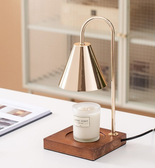 Bedside Wooden Atmosphere Melting Wax Lamp