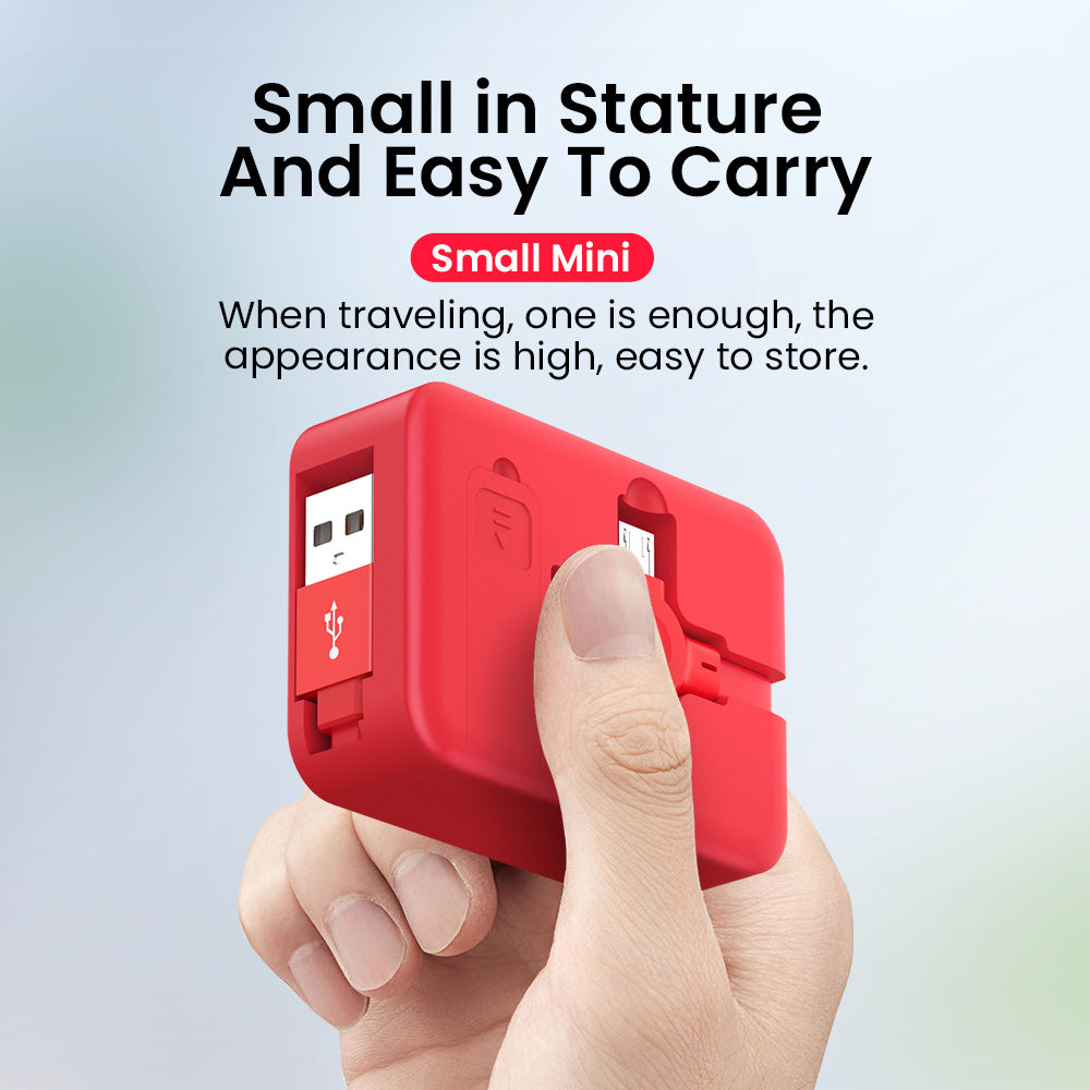 4-In-1 Retractable USB Cable with Phone Stand