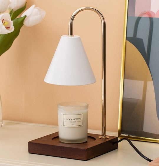 Bedside Wooden Atmosphere Melting Wax Lamp
