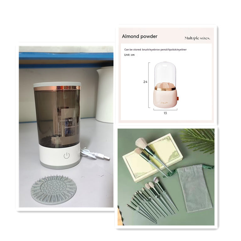 Automatic Cosmetic Brush Cleaning Tool