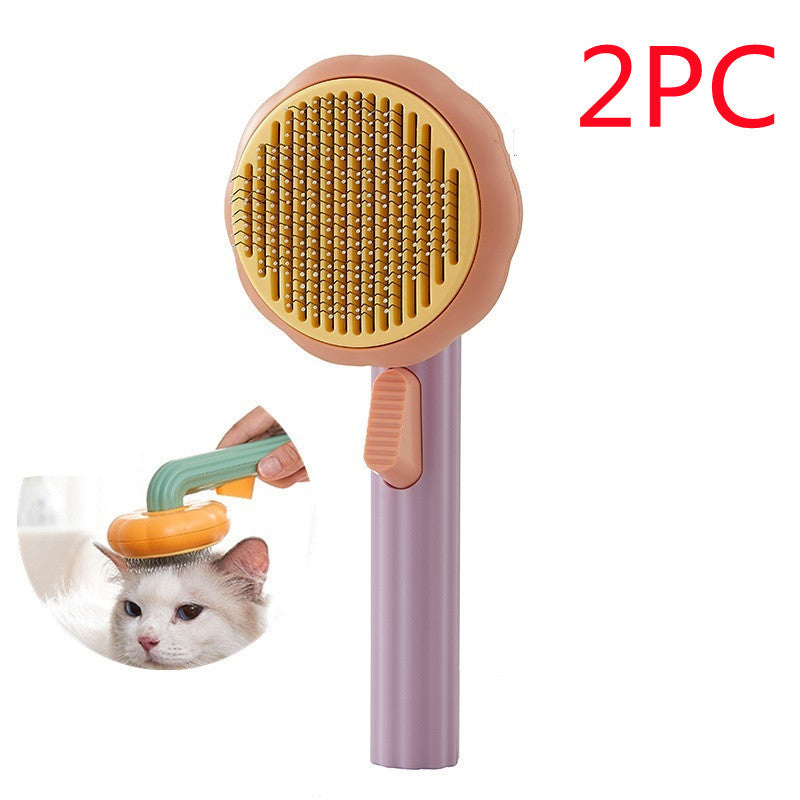 Pet Brush Hand-held Steel Wire Comb Hair Removal