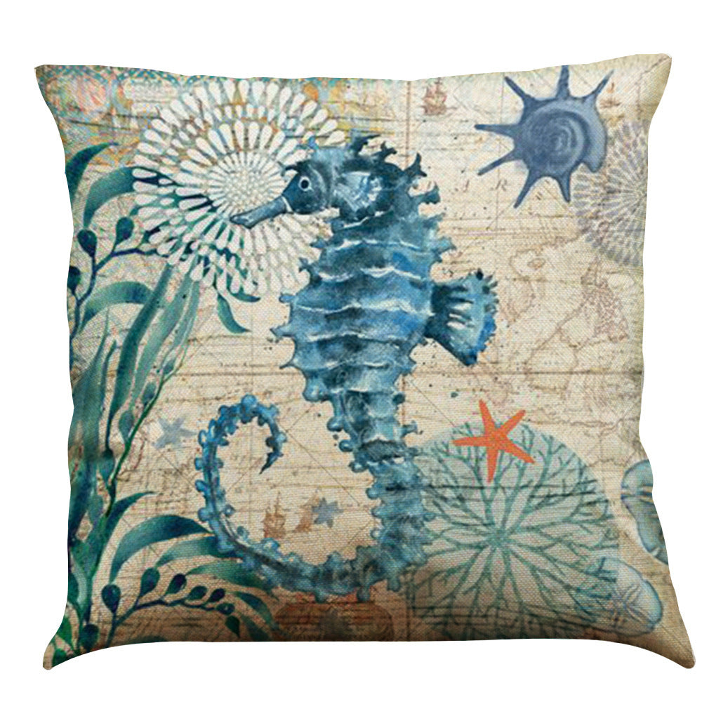 Cushion Covers Sea Turtle Printed Throw Pillow